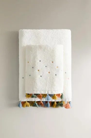 Детский полотенце с бахромой