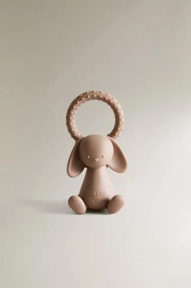 MORDEDOR DE BEBE DE SILICONE COM COELHO