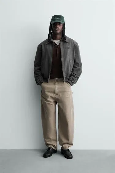 Куртка из искусственной замши с эффектом потертости- Заказать в России