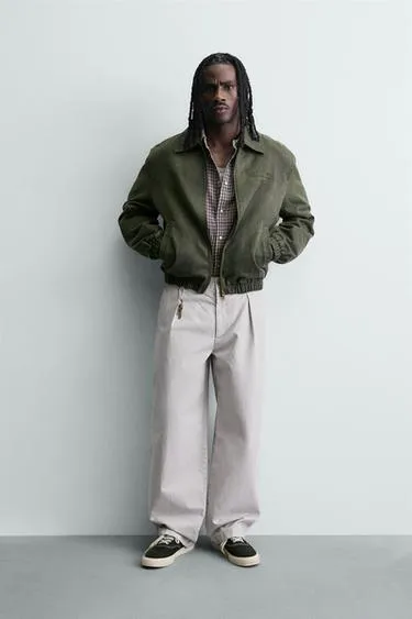 Куртка из искусственной замши с выстиранным эффектом