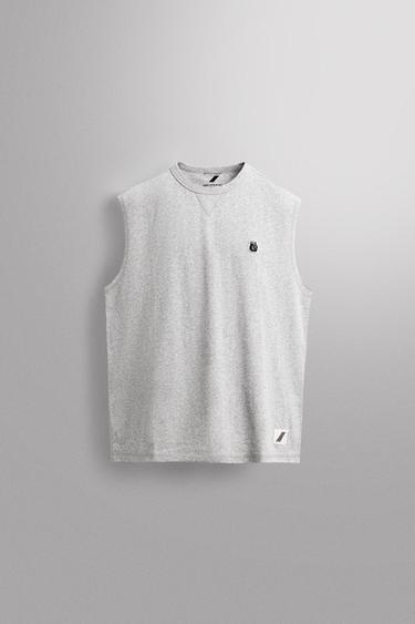 Zara Майка с вышивкой купить с доставкой.