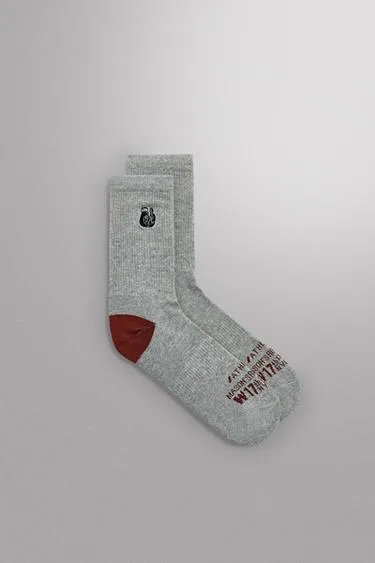 Набор из 2 пар носков в рубчик с вышивкой