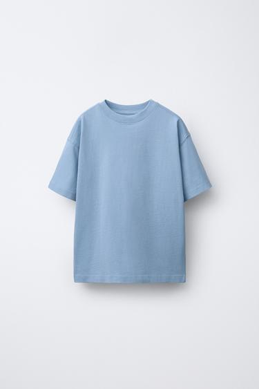 Zara Базовая однотонная футболка купить с доставкой.