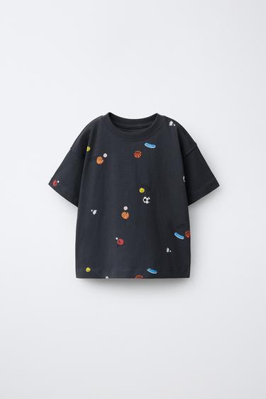 Zara Футболка с принтом