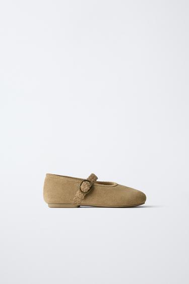 Zara Кожаные балетки