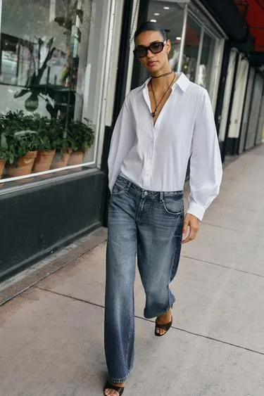 Джинсы Z1975 прямого кроя с низкой посадкой- Заказать в России