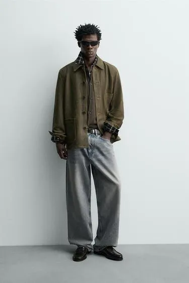 Куртка замшевая в винтажном стиле