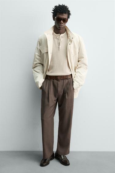 Zara Кожаные лоферы с планкой купить с доставкой.