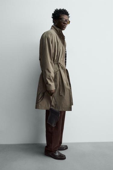 Zara Кожаная сумка с плечевым ремнем