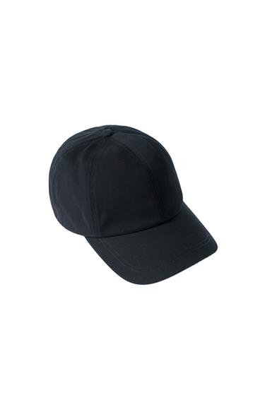 Zara Кепка из вельвета с комбинированной отделкой