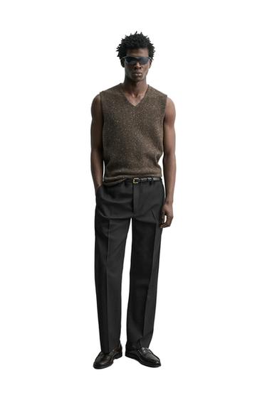 Zara Вязаный жилет с пуговицами