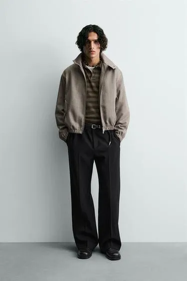 Укороченная куртка в елочку- Заказать в России