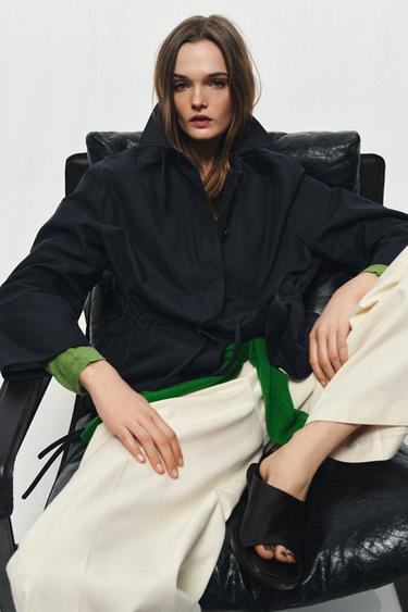 Zara Кожаные сандалии-мюли