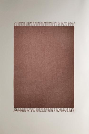 Zara Плед из шениля с бахромой