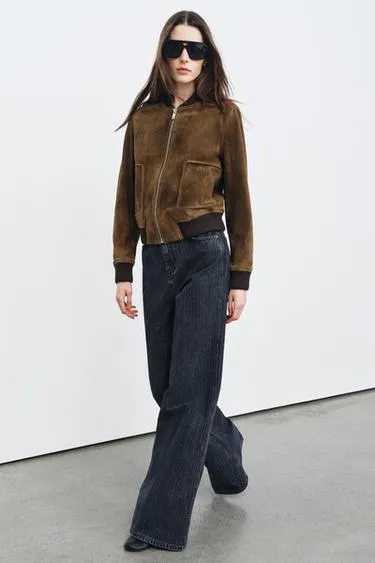 Джинсы FLARE в полоску с высокой посадкой — ZW COLLECTION- Заказать в России