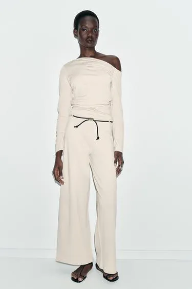 Брюки-пике с поясом