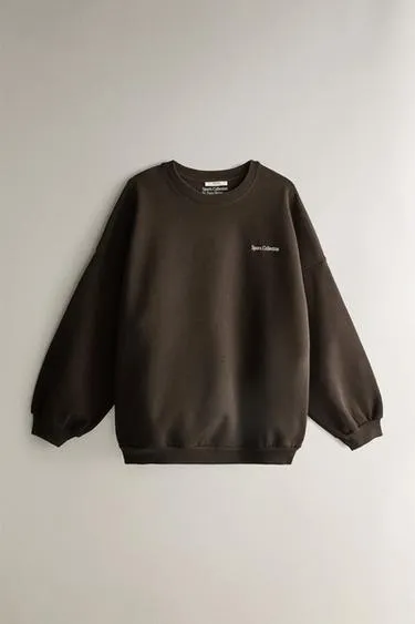 Хлопковый спортивный свитшот