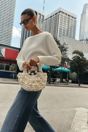 Zara Сумка-мешок с декоративными деталями