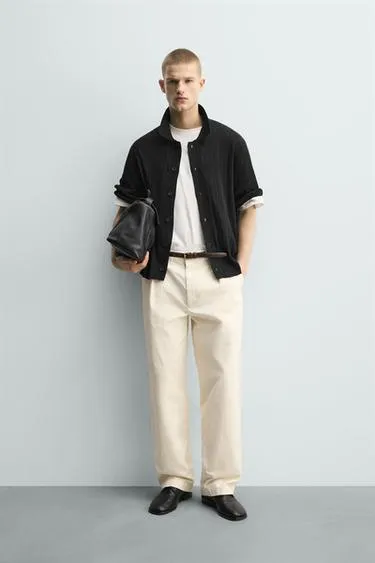 Рубашка из рельефного трикотажа- Заказать в России