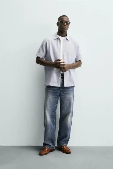 Рубашка комфортного кроя- Заказать в России