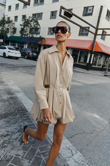 Zara Короткое платье-баллон