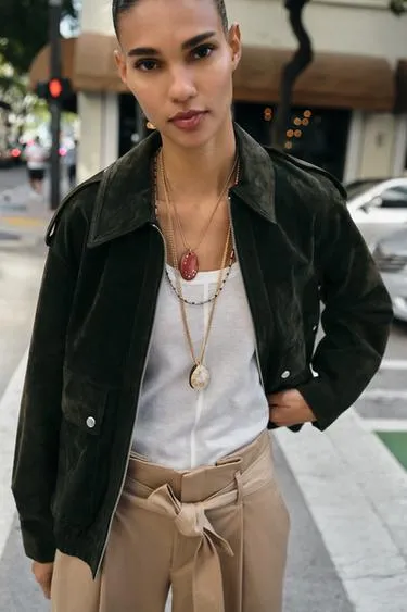 Набор из 3 каменных и блестящих ожерелий