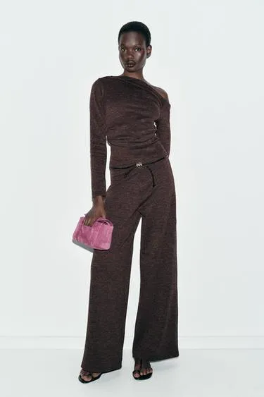 Брюки пике с поясом- Заказать в России