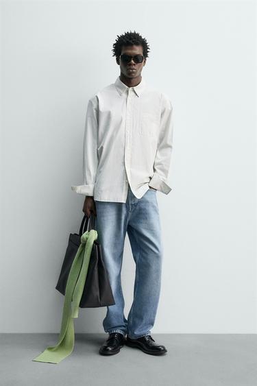 Рубашка из поплина в клетку