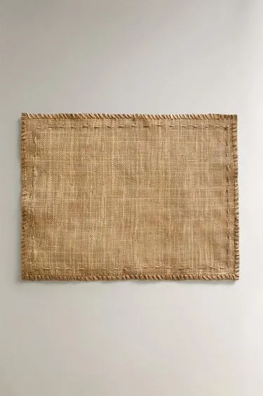 Плетеная подставка из волокна с оверлоком- Заказать в России