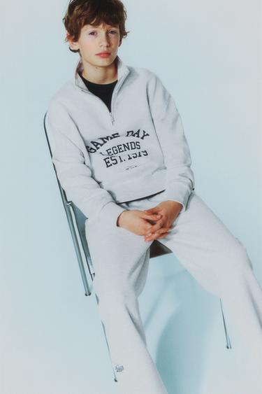 Zara Толстовка JOGGING с текстом