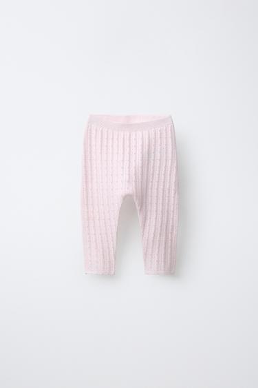 Zara Ажурные трикотажные легинсы купить с доставкой.