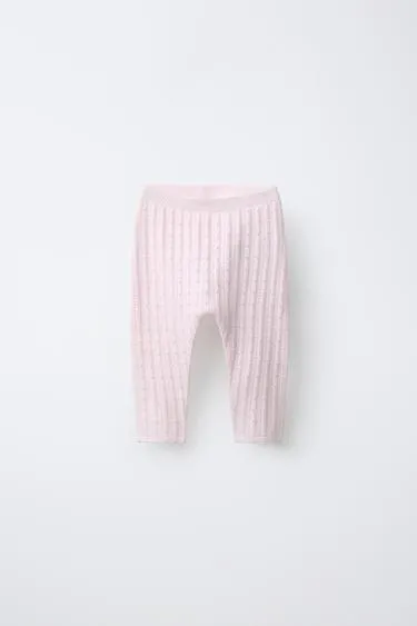 Ажурные трикотажные легинсы