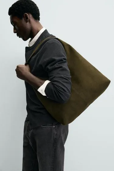 Однотонная сумка-шопер