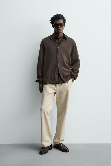 Zara Кардиган классического кроя из хлопка