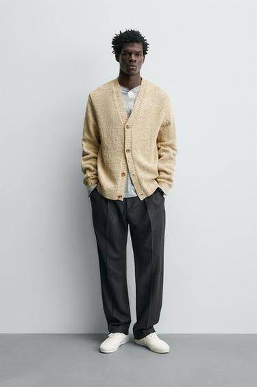 Zara Кардиган с рельефным узором из нити торзал