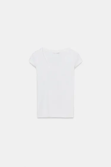 Футболка с широким вырезом- Заказать в России