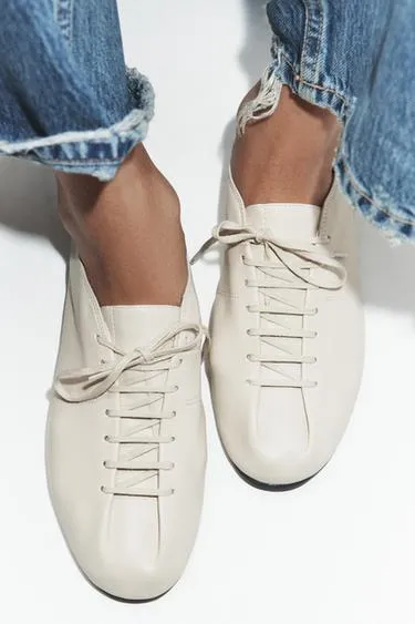 Туфли-дерби из мягкой кожи- Заказать в России