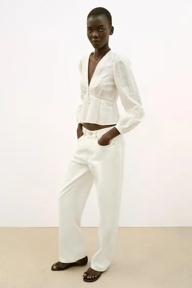 Блуза в романтическом стиле с вышивкой- Заказать в России