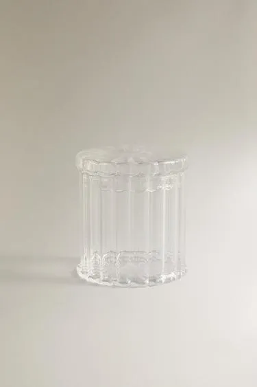 Банка-органайзер для ванной из боросиликатного стекла