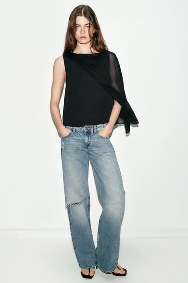 Блузка с капюшоном и контрастными элементами- Заказать в России