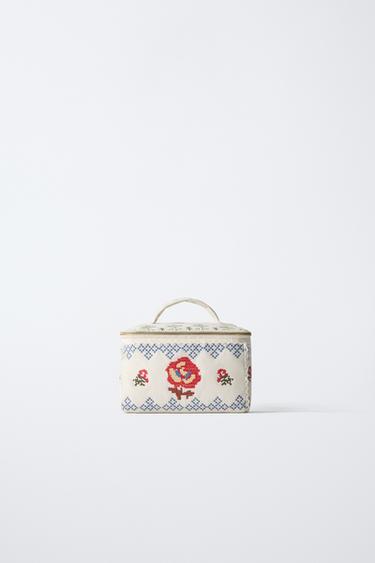 Zara Косметичка с вышивкой