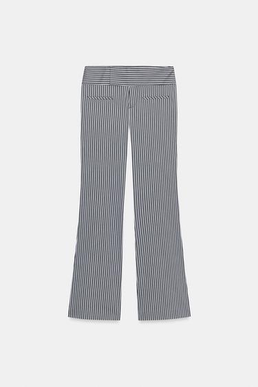 Zara Брюки FLARE в полоску