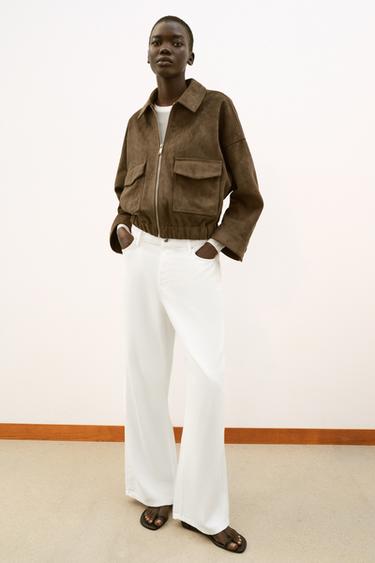 Zara Куртка из искусственной замши купить с доставкой.