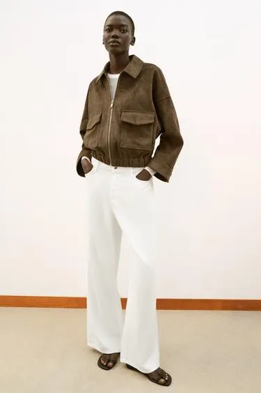 Куртка из искусственной замши