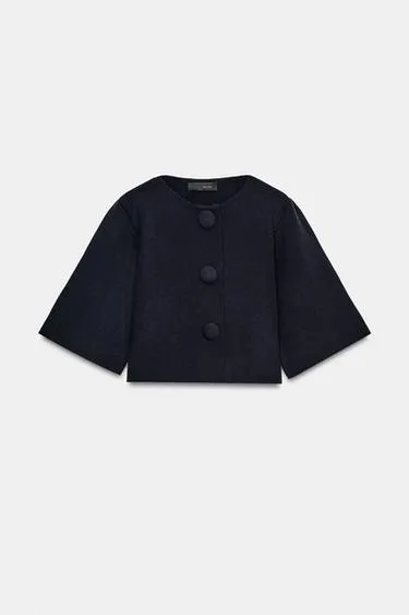 Укороченный вязаный кардиган