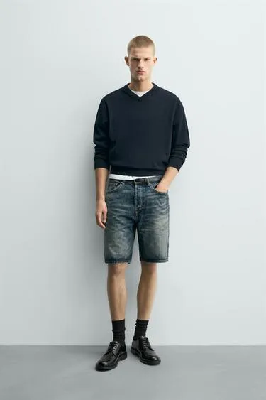 Джинсовые шорты STRAIGHT FIT- Заказать в России