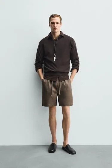 Шорты RELAXED FIT из 100% льна