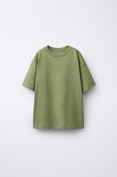 Zara Базовая однотонная футболка купить с доставкой.