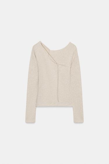 Zara Футболка с двойной пряжкой