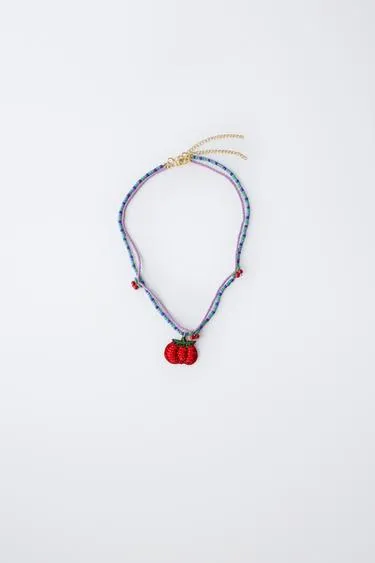 Набор из двух бусинных ожерелий в форме помидоров- Заказать в России